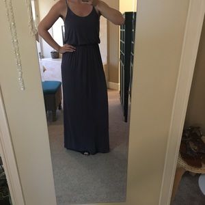 🖤 Lush Knit Maxi Dress in Grey, Size M